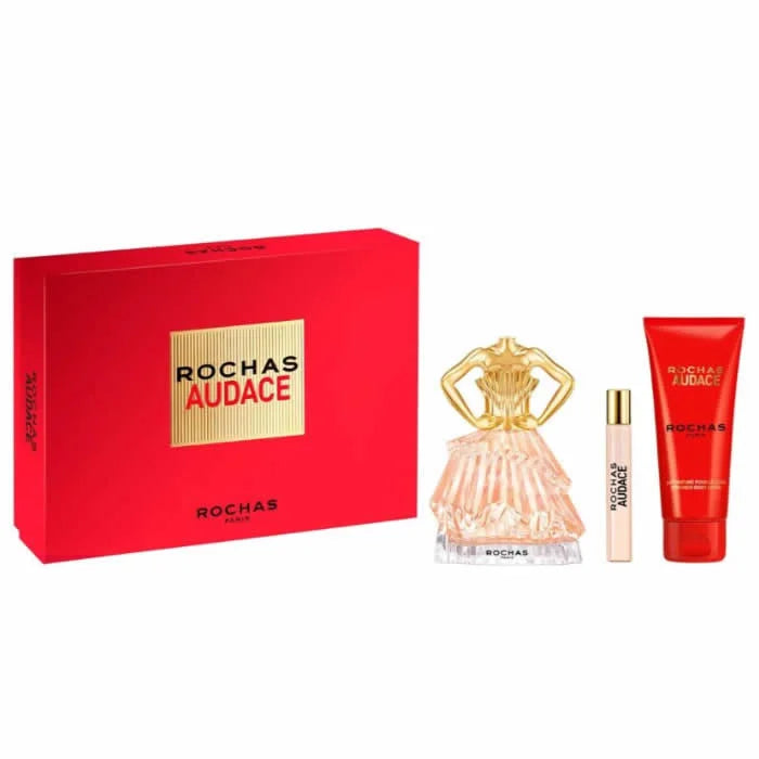 Rochas Audace Eau De Perfume Spray 90ml Set 3 Parti