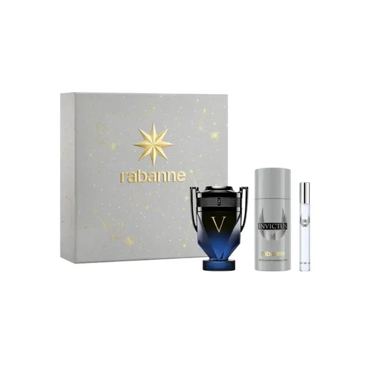 Rabanne Invictus Victory Elixir Eau De Parfum Spray 100ml Set 3 Parti