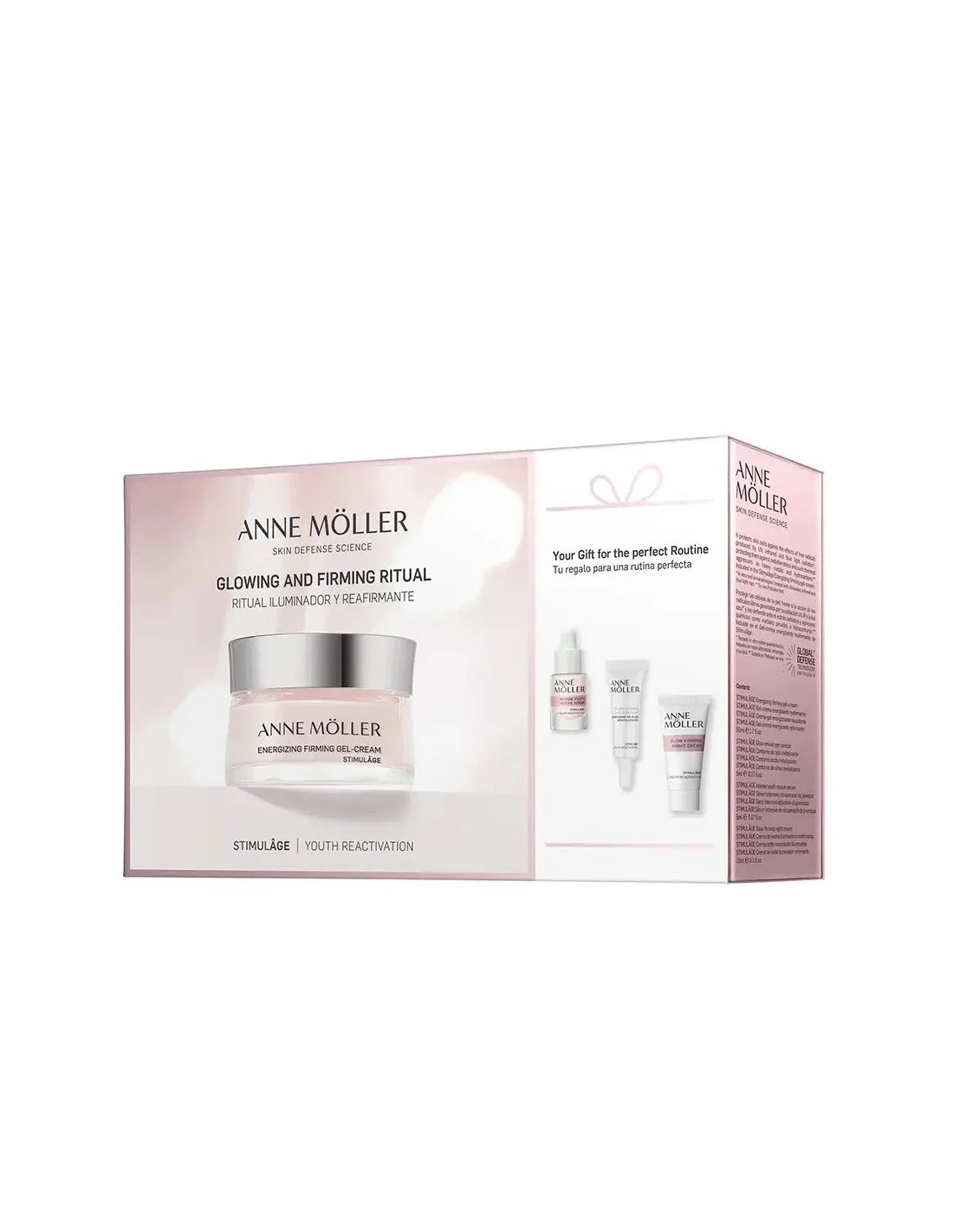Anne Moller Stimulage Ritual Iluminador y Reafirmante Gel Crema Estuche 4 Piezas