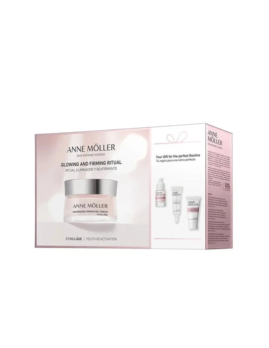 Anne Moller Stimulage Ritual Iluminador y Reafirmante Gel Crema Estuche 4 Piezas