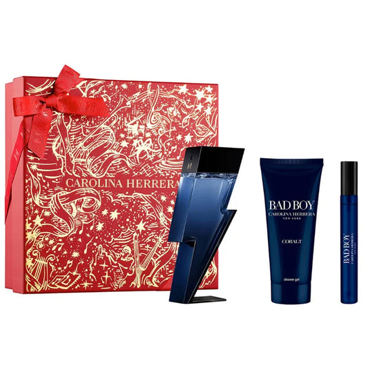 Carolina Herrera Bad Boy Cobalt Eau De Perfume Spray 100ml Set 3 Parti
